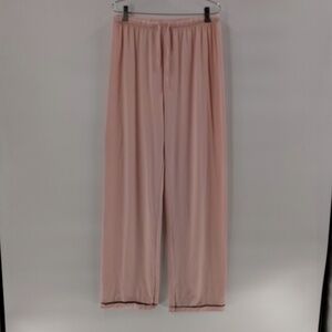 Aerosoles Pink Black Stripe Pajama Bottoms Size Medium